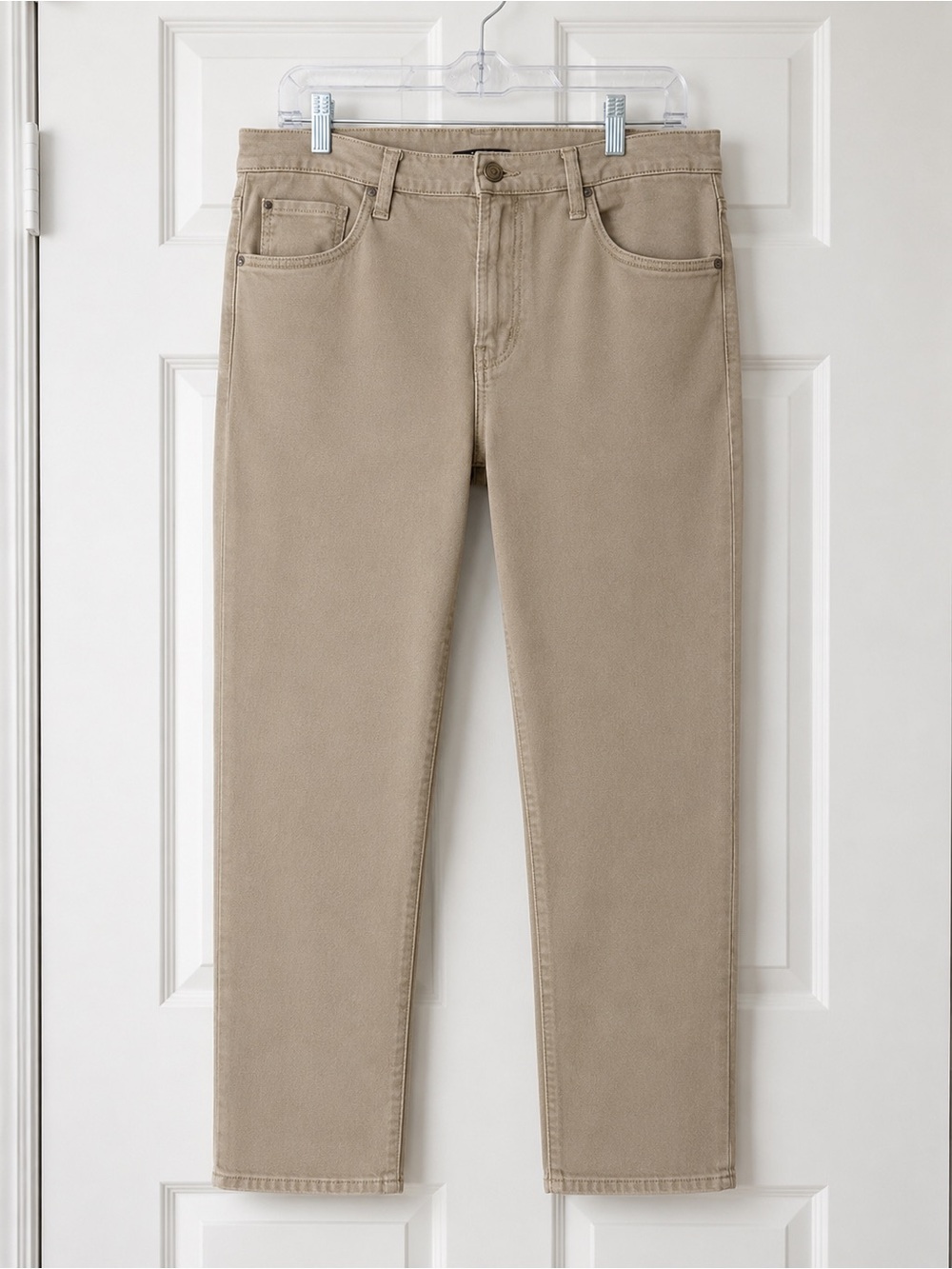 Mavi Marcus Slim Straight Jeans Mens 36x30 Beige Stone Stretch Denim EUC